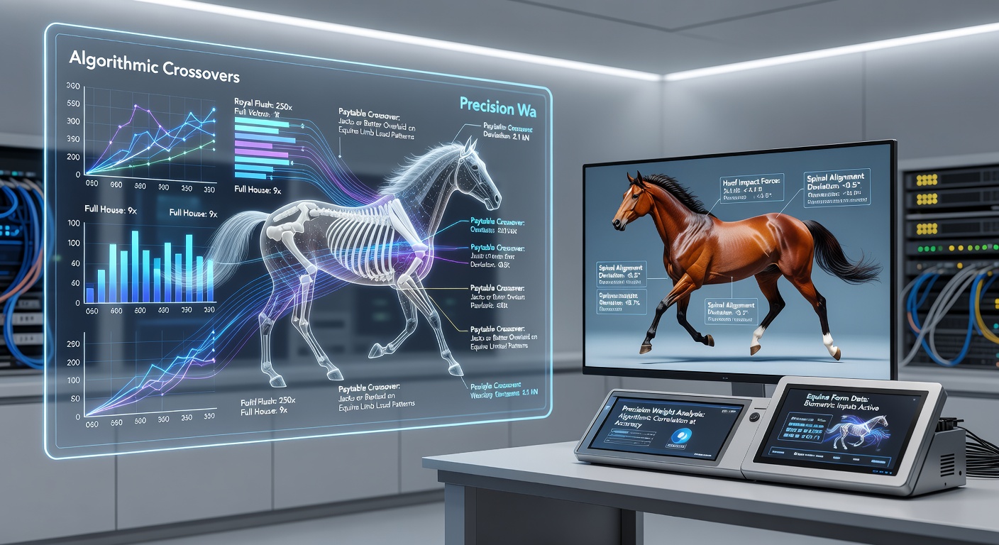 Detailed charts showing equine form data overlaid with video poker probability patterns for wagering analysis