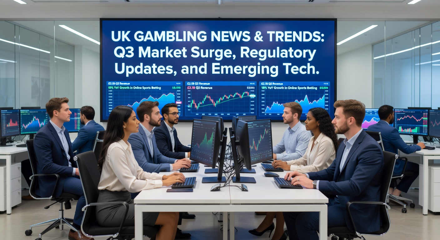 Chart showing UK gambling industry growth in Q2 2025 with rising GGY bars
